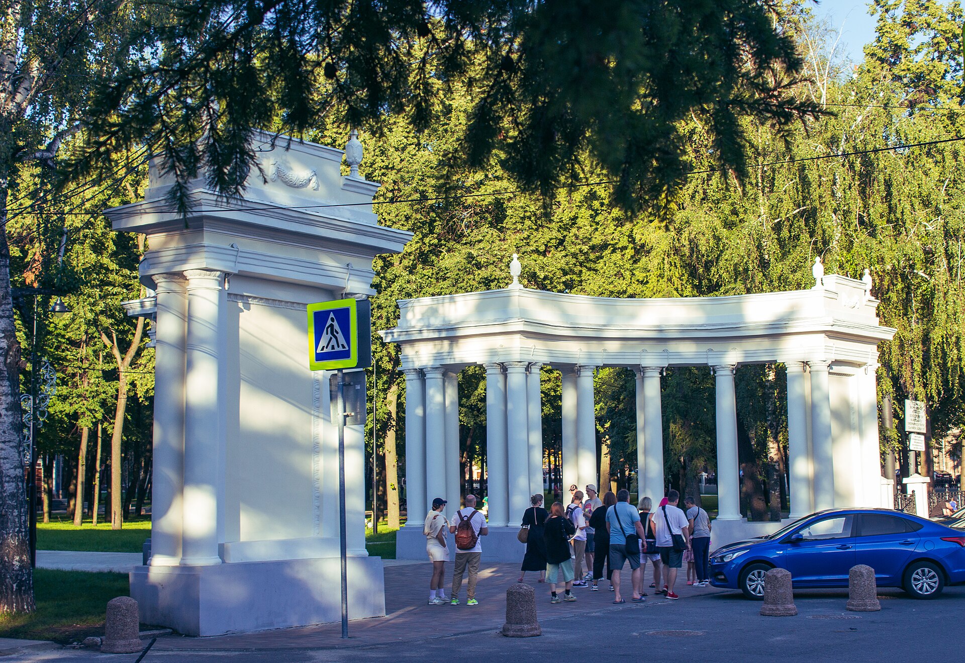 Вход в Соборный парк. Фото: Xardaas, CC BY-SA 4.0. — Соборный парк в Рязани