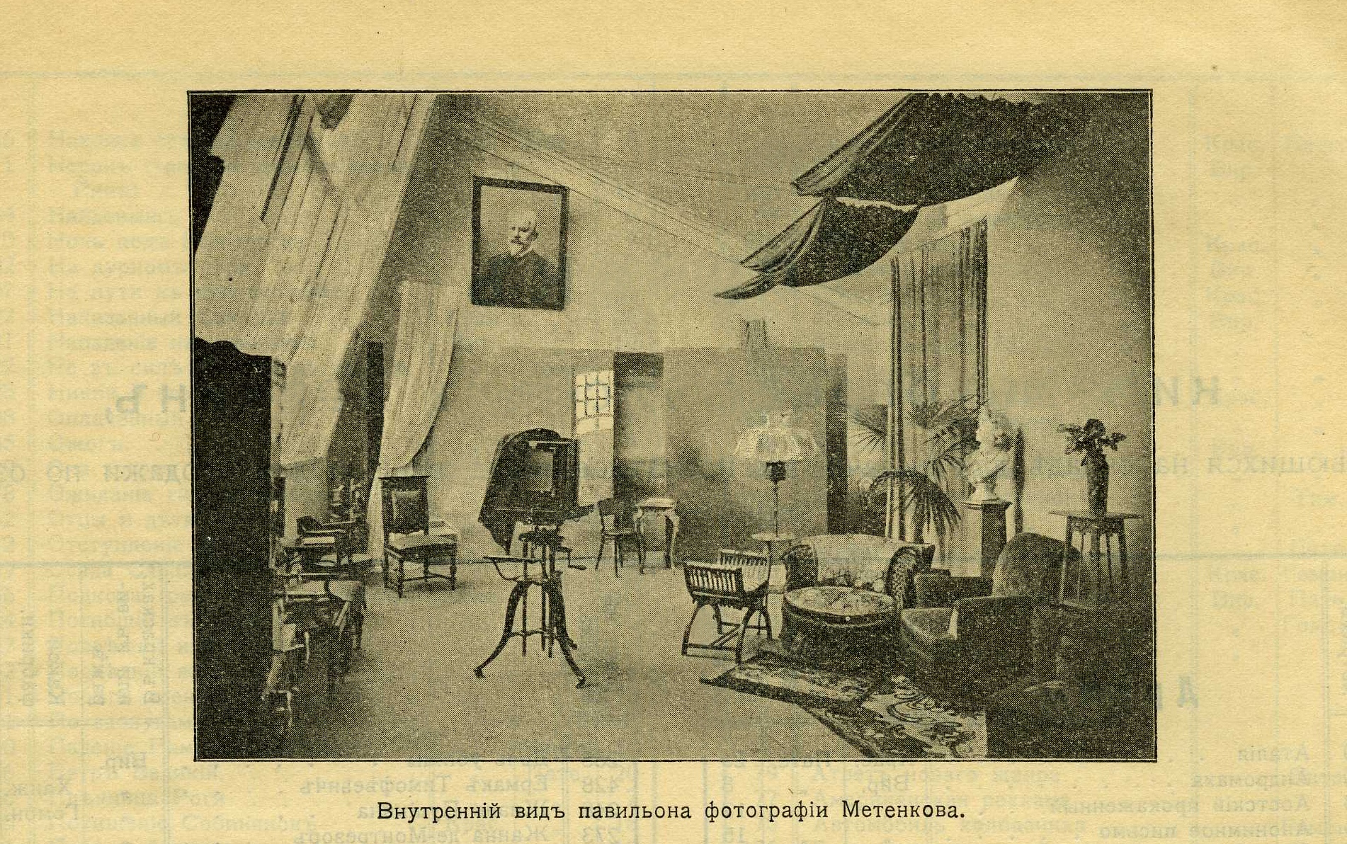 Интерьер Дома Метенкова. Фото: Метенков, Вениамин Леонтьевич, Public domain. — Фотографический музей «Дом Метенкова»